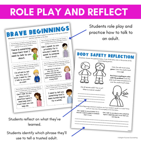 Body Safety Lesson - Safe vs. Unsafe Touch Erin's Law Lesson