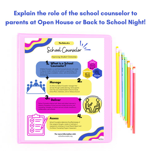 School Counseling Open House Toolkit & Meet the Counselor Back to School Night