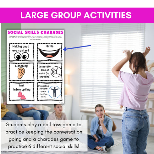 50% OFF for 48 HRS Social Skills Activities & Lesson - Conversing with Others Social Skills Games