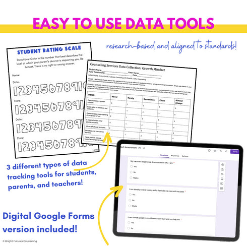 Individual Counseling Curriculum Bundle II with 6 School Counseling Lesson Plans
