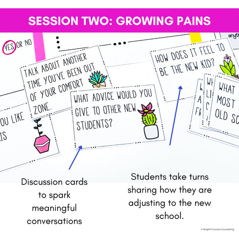 New Student Group - School Counseling Friendship Small Group for New Students