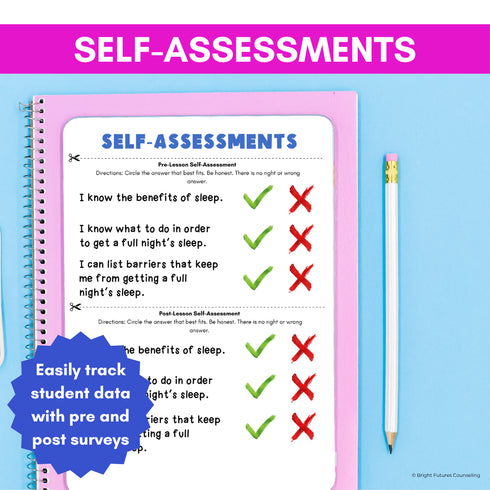 Wellness and Sleep Hygiene - Health and Wellness School Counseling & SEL Lesson