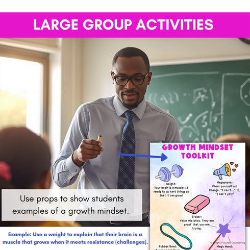 Growth Mindset Primary School Counseling & SEL Lesson- Growth Mindset Activities