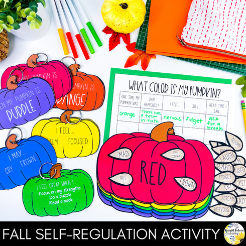 Self-Regulation and Size of the Problem Fall Games, Activities, and Worksheets