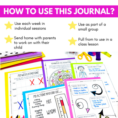Self-Regulation Coping Skills Journal Emotional Regulation and Managing Emotion