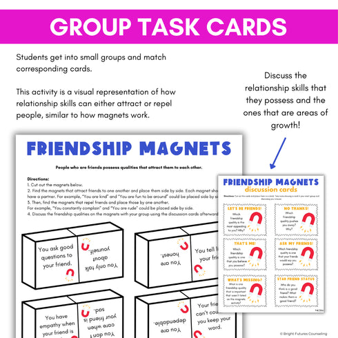 Middle School Friendship Lesson - Healthy Vs. Unhealthy Friendships SEL Lesson