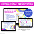 Meet the School Counselor Presentation for Staff | Editable Slides and Handout