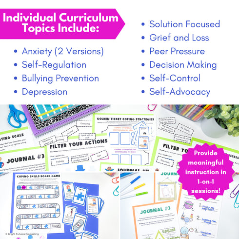 Middle School Counseling Curriculum Counseling Lesson Plans