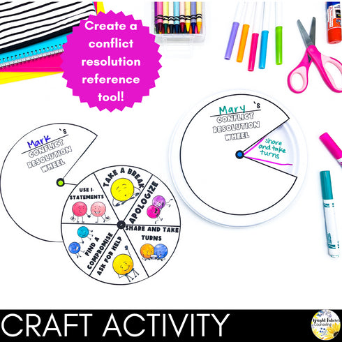 Conflict Resolution Activities - Elementary Conflict Resolution Situation Cards