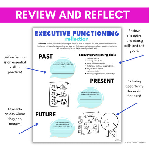 Executive Functioning Lesson Plans for Middle School Study Skills & Counseling