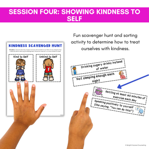 Kindness Small Group Counseling Curriculum with Social Skills Activities