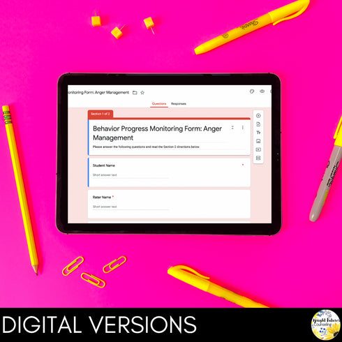 Anger Management Individual Counseling Curriculum + Data Tracking Tools