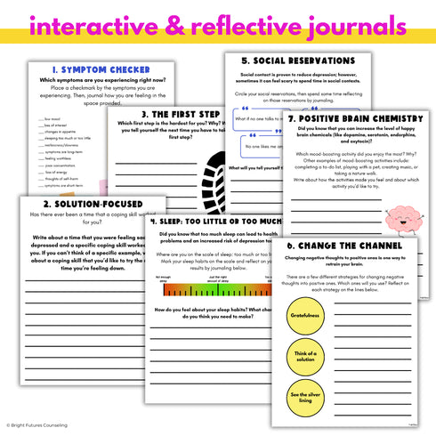 Depression Middle School Individual Counseling Curriculum