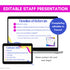 Meet the School Counselor Presentation for Staff | Editable Slides and Handout