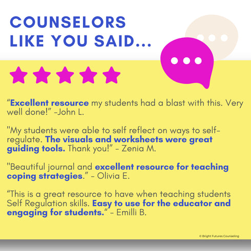 Self-Regulation Coping Skills Journal Emotional Regulation and Managing Emotion