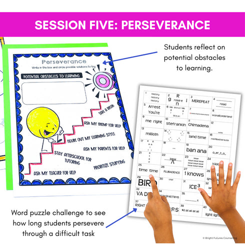 Executive Functioning and Study Skills School Counseling Group & SEL Activities
