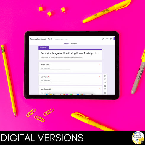 Anxiety & Worry Individual Counseling Curriculum | Coping Skills and Strategies