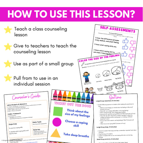 50% OFF for 48 HRS Coping Skills Activities & Lesson - Coping Skills Worksheets