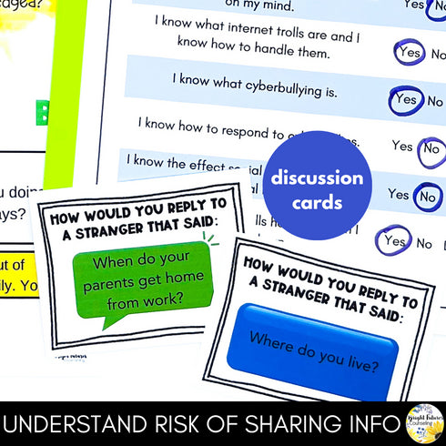 Cyberbullying & Cyber Safety Middle School Counseling Group and Activities