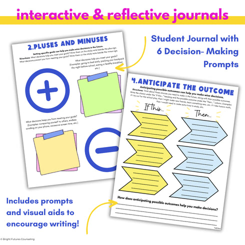 Responsible Decision Making Middle School Counseling - Choices and Consequences
