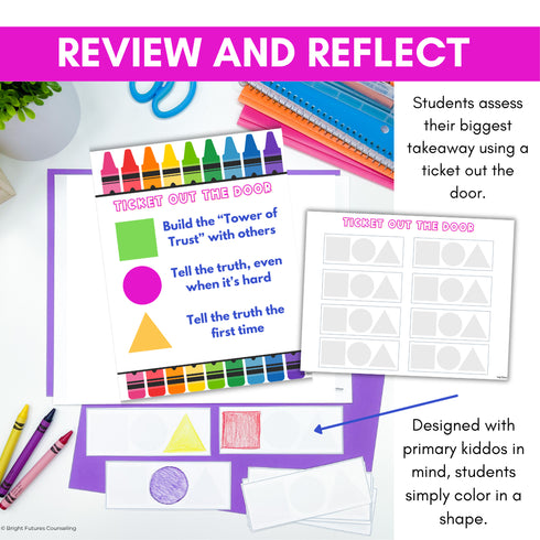 50% OFF for 48 HRS Honesty School Counseling Class Lesson - Honesty Worksheets