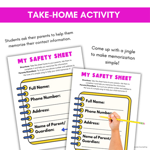 50% OFF for 48 HRS Personal Safety & Safety Awareness Lesson - Safe Vs Unsafe Lesson for Primary