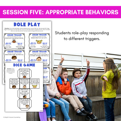 Anger Management Small Group Counseling Coping Skills Activities & Curriculum