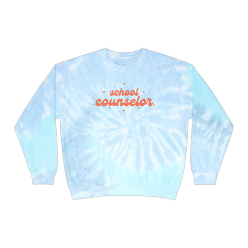 School Counselor Tie-Dye Sweatshirt
