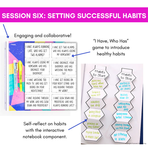 Self-Control School Counseling Group: Develop Self-Control Accountability Habits