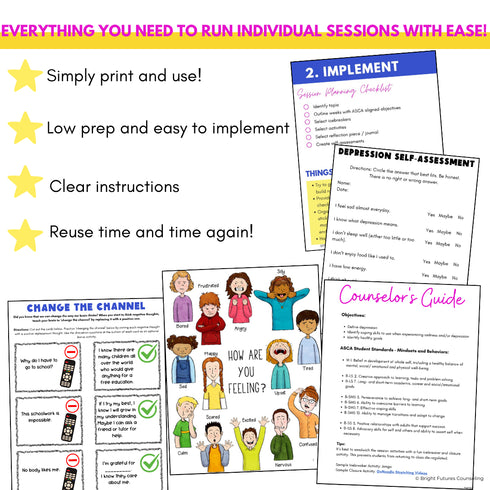 Depression Middle School Individual Counseling Curriculum