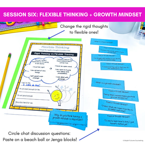 Executive Functioning and Study Skills School Counseling Group & SEL Activities