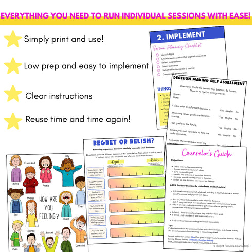 Responsible Decision Making Middle School Counseling - Choices and Consequences