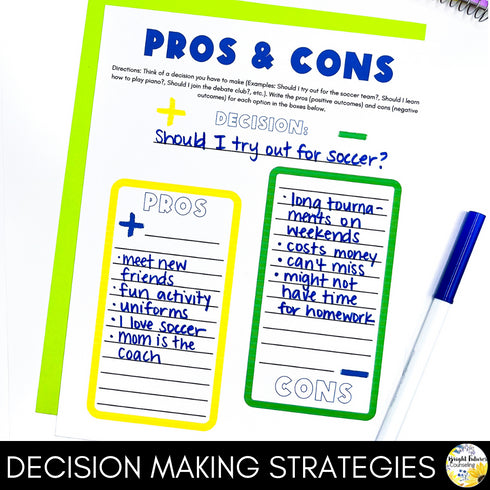 Responsibility Middle School Counseling Group: Taking Personal Responsibility