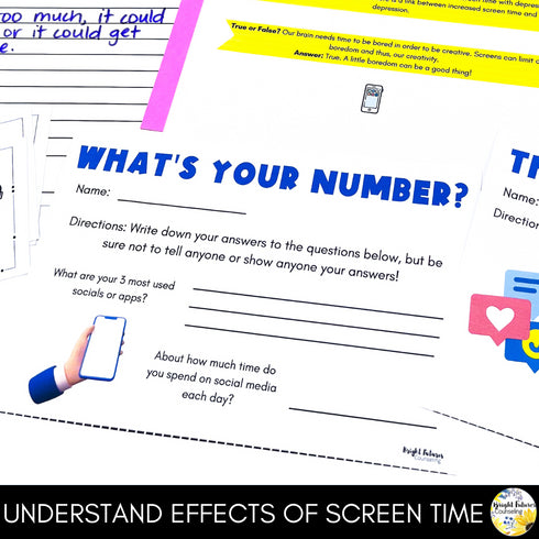 Cyberbullying & Cyber Safety Middle School Counseling Group and Activities