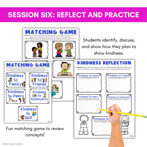 Kindness Small Group Counseling Curriculum with Social Skills Activities