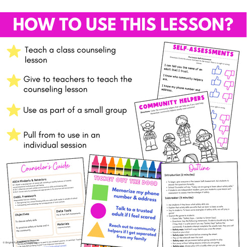 50% OFF for 48 HRS Personal Safety & Safety Awareness Lesson - Safe Vs Unsafe Lesson for Primary