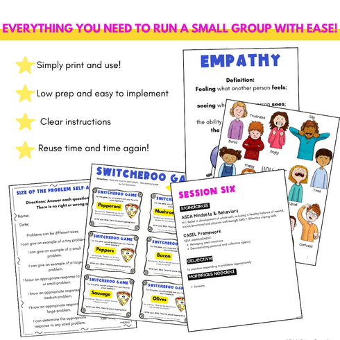 Empathy School Counseling Group - Empathy Activities for Small Group Counseling