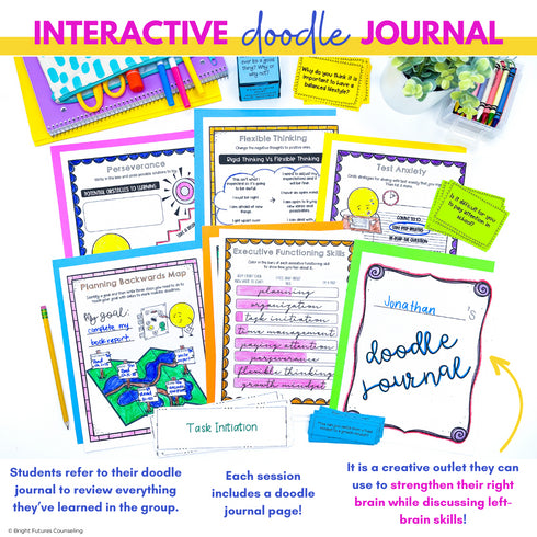 Executive Functioning and Study Skills School Counseling Group & SEL Activities