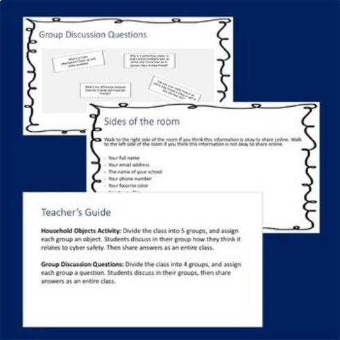 CYBER SAFETY Guidance Lesson Activity & Game + Editable Google Version