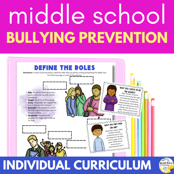 Bullying Prevention & Cyberbullying- Middle School Counseling