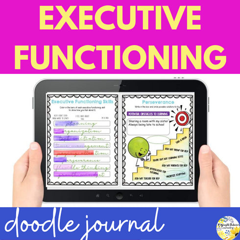 Executive Functioning, Self-Reflection, and Study Skills Digital Doodle Journal