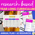 Research Based Year Long Elementary Counseling Curriculum with Editable Curriculum Map!