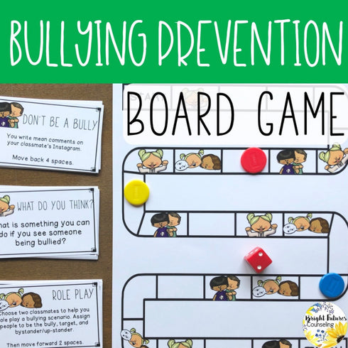 Bullying Prevention Board Game - School Counseling Game with Digital Version
