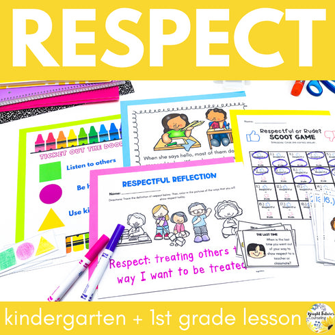 Respect Lesson for Kindergarten - Social Emotional Learning & School Counseling