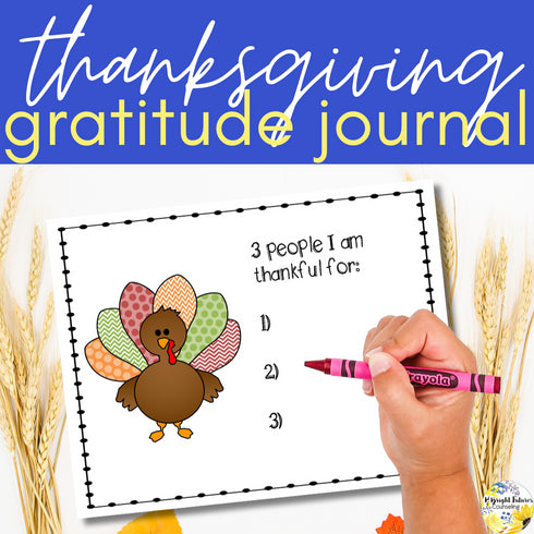 Gratitude Journal Thanksgiving Themed Gratitude Journal