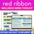 Red Ribbon Week Editable Toolkit - Wellness Week and Red Ribbon Week Flyers