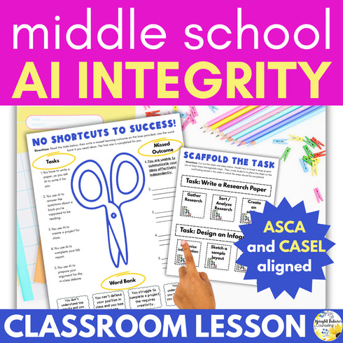 50% OFF for 48 HRS Using AI with Integrity - AI Ethics and Responsible AI Use Middle School Lesson
