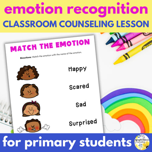 Emotion Identification Feelings Recognition Kindergarten Social Emotional Lesson
