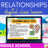 Healthy Relationships Middle School Counseling Lesson Classroom Guidance Activity