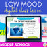 Low mood middle school SEL lesson cover with Tip of the Iceberg slide